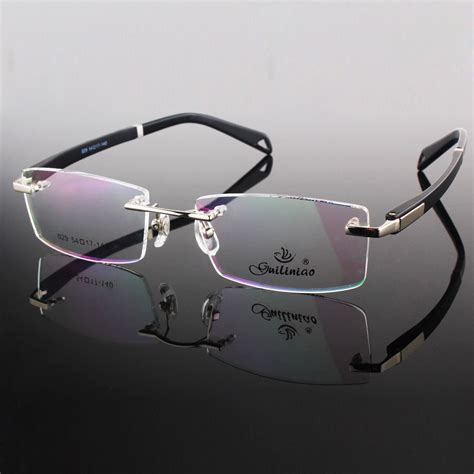 designer rimless glasses for men|aesthetic men's designer glasses frames.